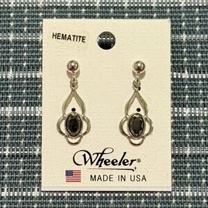 NEW | Wheeler | Delicate Hematite Drop Earrings (RET $18)